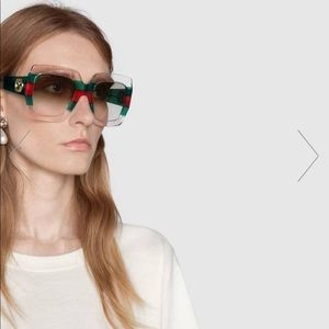 Authentic Gucci Clear Oversized SungLasses